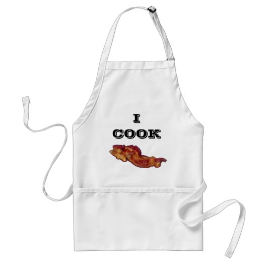 Ik kook Bacon Apron Standaard Schort (Voorkant)