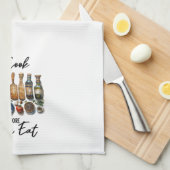 Ik kook dus je eet theedoek (Quarter Fold)