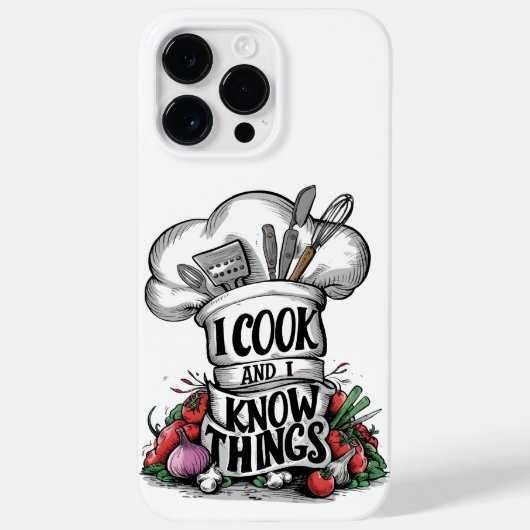 Ik Kook en Ik Weet Dingen grappig koken Case-Mate iPhone Case (Achterkant)
