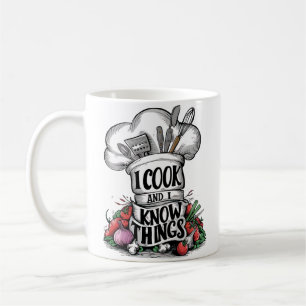 Ik kook en ik weet dingen grappig koken koffiemok