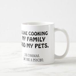 Ik kook graag mijn familie en mijn huisdieren koffiemok