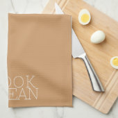 Ik kook je schoon. theedoek (Quarter Fold)