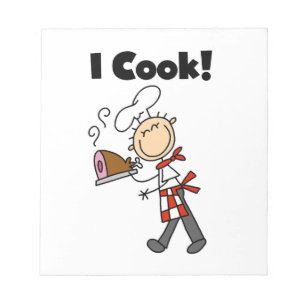 Ik Kook - Mannelijke Chef Notitieblok
