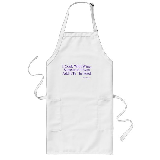 Ik kook met lang Schort (Voorkant)