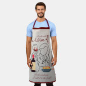 Ik kook met wijn... schort (Gedragen)