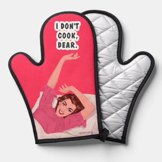 Ik kook niet, schat. ovenwant (Voorkant / Achterkant)