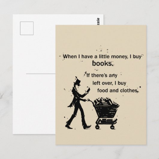 Ik koop boeken briefkaart (Voorkant / Achterkant)