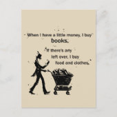 Ik koop boeken briefkaart (Voorkant)