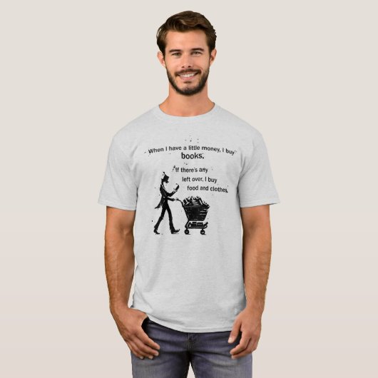 Ik koop boeken t-shirt (Voorkant volledig)
