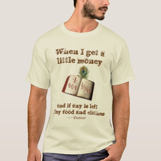 Ik koop boeken t-shirt (Voorkant)