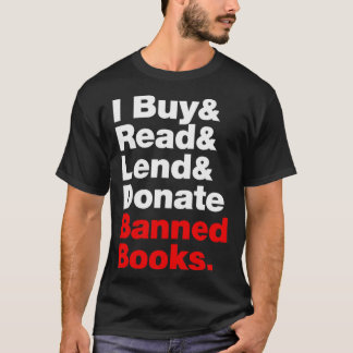 Ik koop en leid en leid verboden boeken af t-shirt