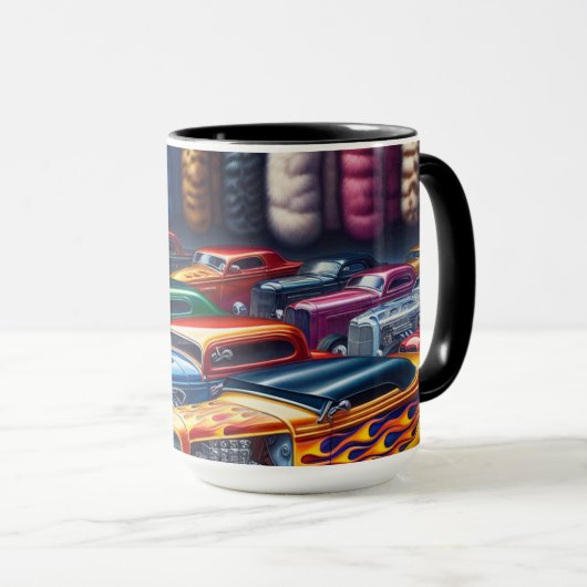 Ik koop geen bontjassen of juwelen. Ik heb hete st Mok (Voorkant rechts)