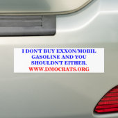 IK KOOP GEEN EXXON/MOBIL BENZINE STICKER (Op auto)