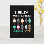 Ik koop horloges gevolgd door horloges kaart (Gele Bloem)