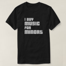 Ik koop muziek voor T-shirt met minors (wethered)