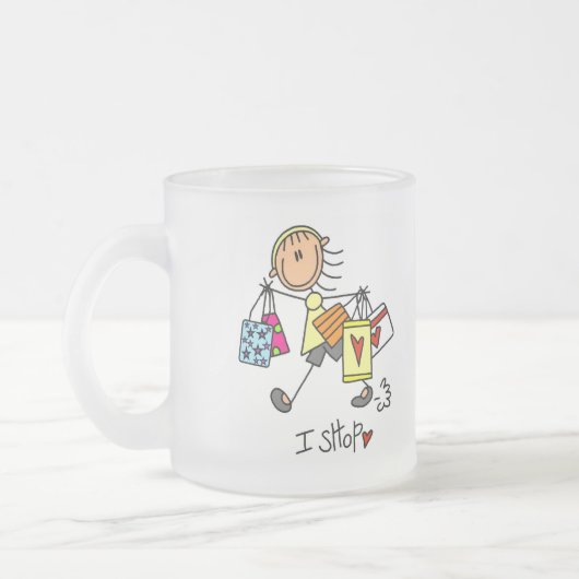 Ik koop overhemden en cadeaus matglas koffiemok (Links)