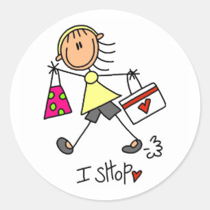Ik koop overhemden en cadeaus ronde sticker