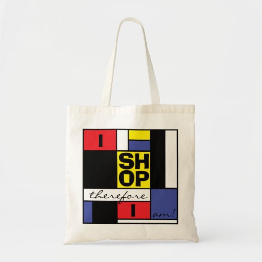 Ik Koop Winkel Dag Budget Tote Tas (Voorkant)