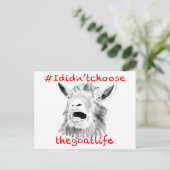 Ik koos niet voor de grappige dierkunst van het ge briefkaart (Staand voorkant)