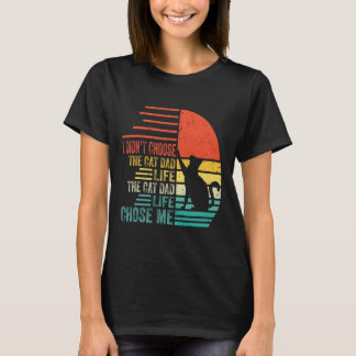 Ik koos niet voor het kattenvaderleven Retro Vader T-shirt