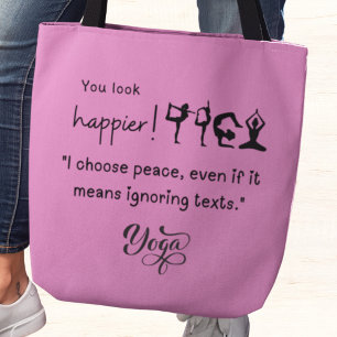 Ik koos voor vrede, ook al betekent dat het negere tote bag
