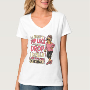 Ik kraak en hoop op het beste   Senior Humor T-shirt