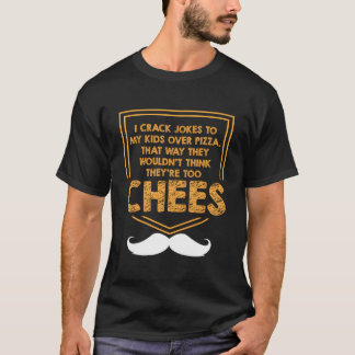 Ik kraak grappen met mijn vader over pizza Papa's  T-shirt