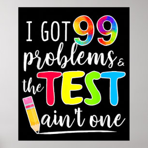 Ik kreeg 99 problemen testdag Motivatie docenten Poster