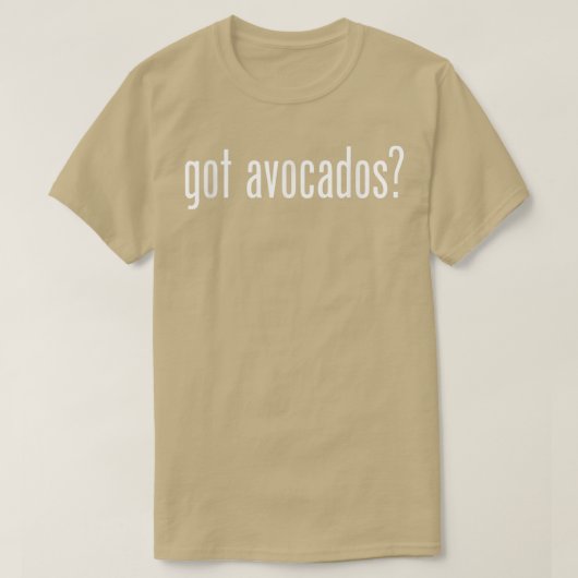 Ik kreeg Avocados Retro Advert en Parody Funny T-shirt (Design voorkant)