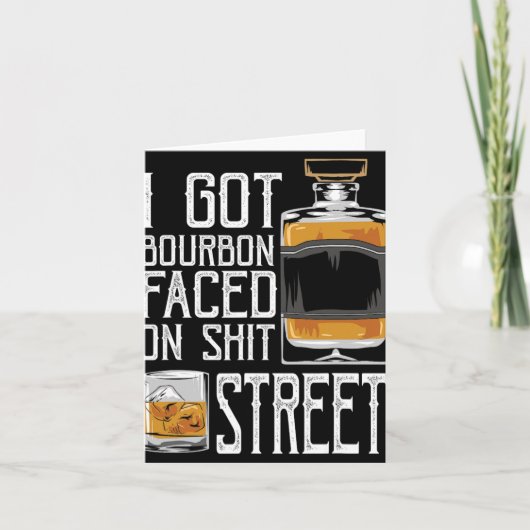 Ik kreeg Bourbon Gezicht Straat - Whisky & Bourbon Kaart (Voorkant)