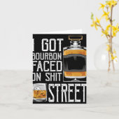 Ik kreeg Bourbon Gezicht Straat - Whisky & Bourbon Kaart (Gele Bloem)