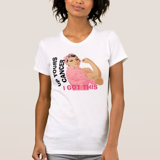 Ik kreeg deze borstkankerwaarschuwing. t-shirt (Voorkant)