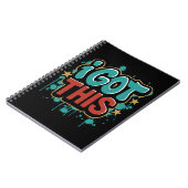 Ik kreeg deze Motivatie typografie in graffitistij Notitieboek (Linkerzijde)