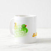 Ik kreeg een mok voor koffie. (Voorkant links)