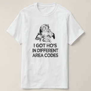 Ik kreeg ho in verschillende landnummers, Kerstmis T-shirt