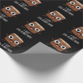 Ik kreeg Log-a-rhythm Funny Wood Pun Dark BG Cadeaupapier (Hoek)