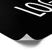 Ik kreeg Log-a-rhythm Funny Wood Pun Dark BG Poster (Hoek)