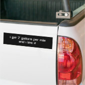 ik krijg 7 liter per kilometer bumpersticker (Op Truck)