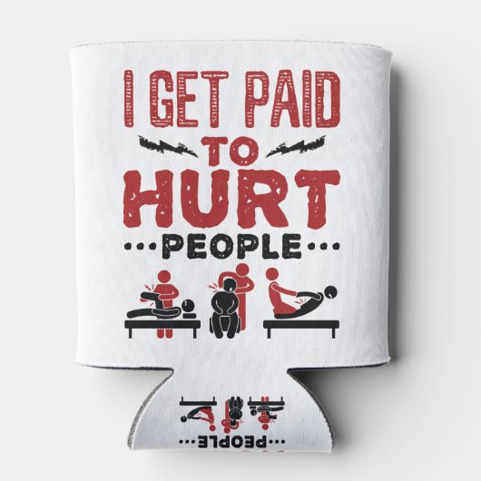 Ik krijg betaald aan Hurt Mensen Blikjeskoeler (Achterkant)