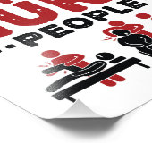 Ik krijg betaald aan Hurt Mensen Foto Afdruk (Hoek)