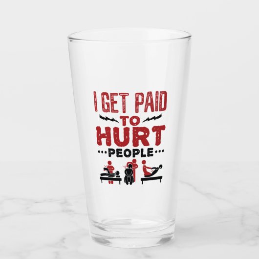 Ik krijg betaald aan Hurt Mensen Glas (Voorkant)