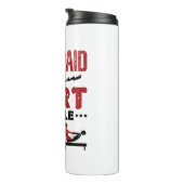 Ik krijg betaald aan Hurt Mensen Thermosbeker (Geroteerd rechts)