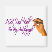 Ik krijg betaald voor mijn autograaf magneet (Voorkant)