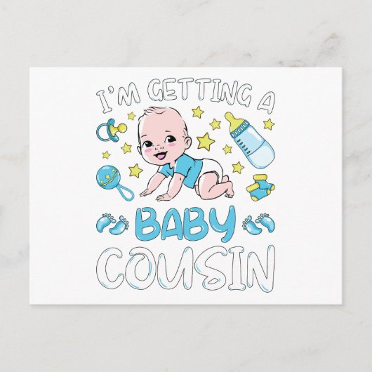 Ik krijg een Baby-neef-jongen-sekse die onthult Briefkaart (Voorkant)