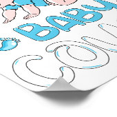 Ik krijg een baby neefje geslacht onthulling poster (Hoek)