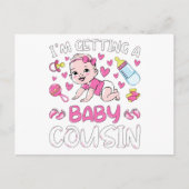 Ik krijg een baby nichtje geslacht onthulling briefkaart (Voorkant)