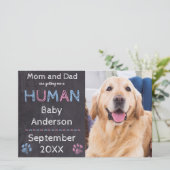 Ik krijg een humaan hond Baby Zwangerschap Aankond (Staand voorkant)