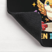 Ik krijg flappy als ik blij ben Schattigee vogel a Muismat (Hoek)