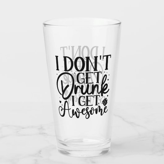 Ik krijg geen Drink prijsopgave Glas (Achterkant)