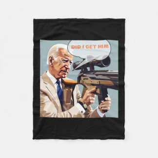 Ik krijg hem kogelvrij Trump 2024 Fleece Deken